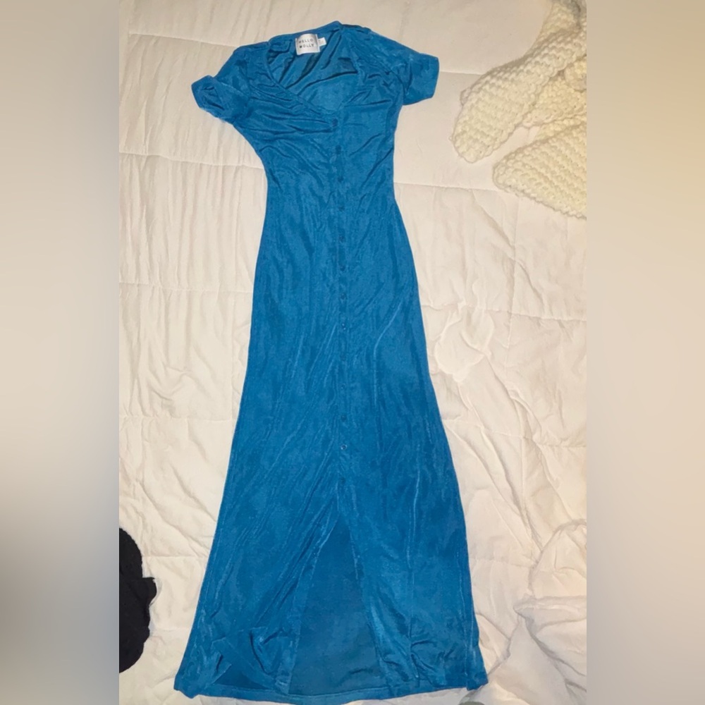 Hello Molly Vibrant Blue Maxi Dress